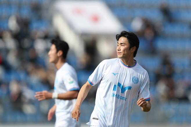 대구FC 공격수 김주공.  /사진=한국프로축구연맹 제공