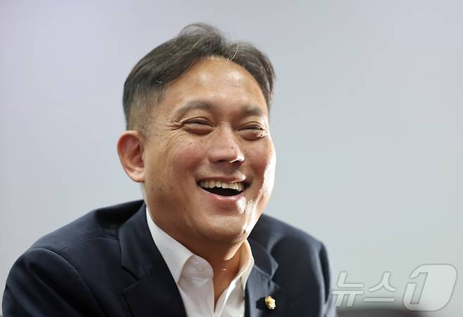 김태규 국민의힘 의원이 7일 오후 서울 여의도 국회 의원회관에서 뉴스1과 인터뷰를 하고 있다. ⓒ 뉴스1 황기선 기자
