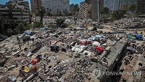베네수엘라 연쇄 지진 [AFP=연합뉴스]