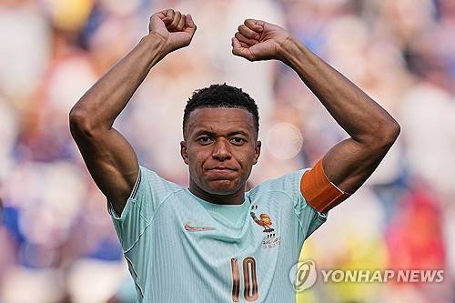 프랑스 국가대표팀 주장 킬리안 음바페 [AP=연합뉴스. 재판매 및 DB 금지]