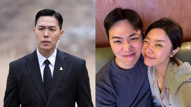 남실장 역을 맡은 배우 이동하와 아내 소진. SBS ‘김부장’ 공식 홈페이지·박소진 인스타그램 캡처