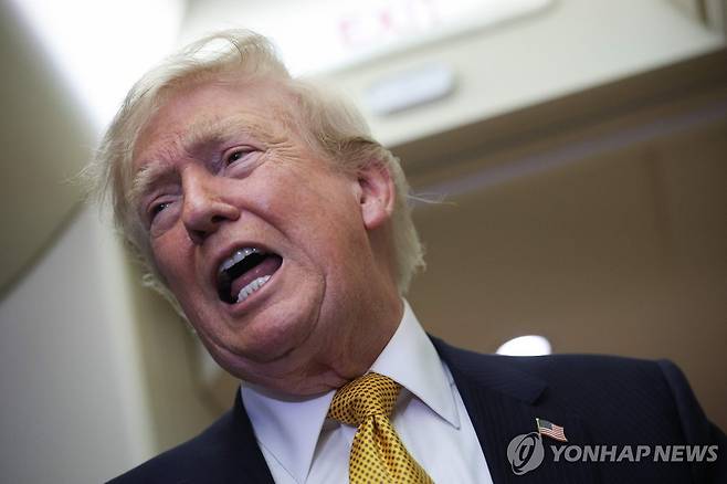 도널드 트럼프 미국 대통령 [AFP=연합뉴스. 재판매 및 DB 금지]