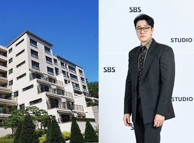 서울 용산구 한남동 소재 '한남더힐'과 배우 소지섭. (사진=네이버부동산, SBS 제공)