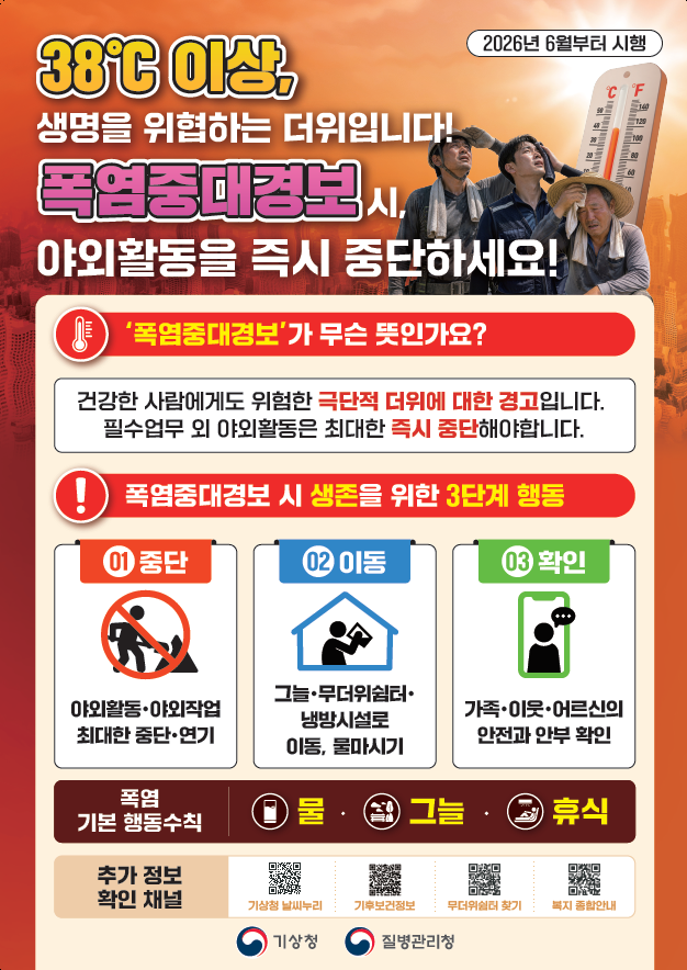 기상청·질병관리청 포스터