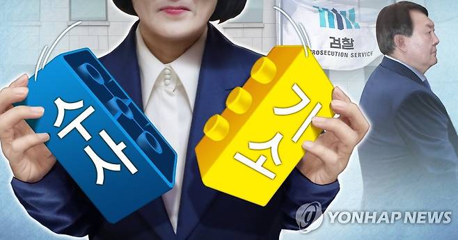 '수사 · 기소 분리' (PG) [장현경 제작] 사진합성·일러스트