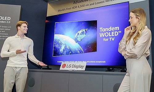 CES 2026에 전시한 LG디스플레이[출처 : 연합뉴스 자료사진]