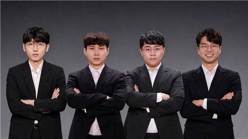 농심신라면배 한국 대표선수 왼쪽부터 신진서, 박정환, 신민준, 안성준 [한국기원 제공. 재판매 및 DB 금지]
