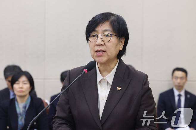 정은경 보건복지부 장관. ⓒ 뉴스1 신웅수 기자