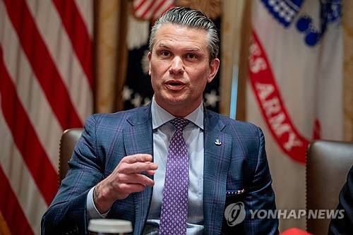 피트 헤그세스 미국 국방장관 [로이터=연합뉴스 자료사진]