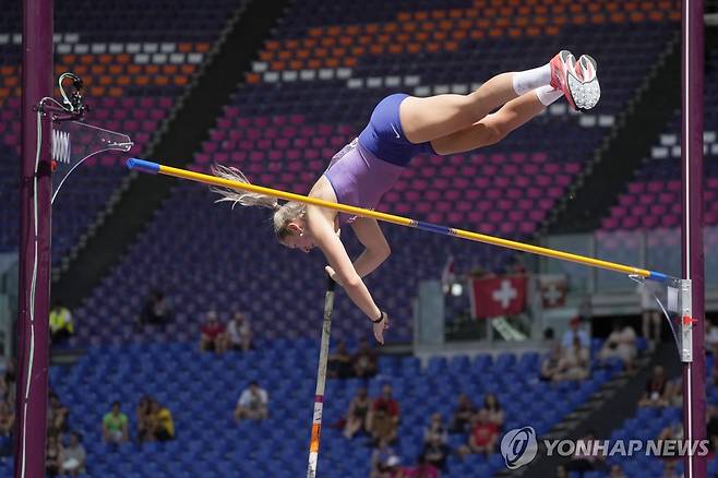 영국 장대높이뛰기 선수 홀리 브래드쇼 [AP=연합뉴스]