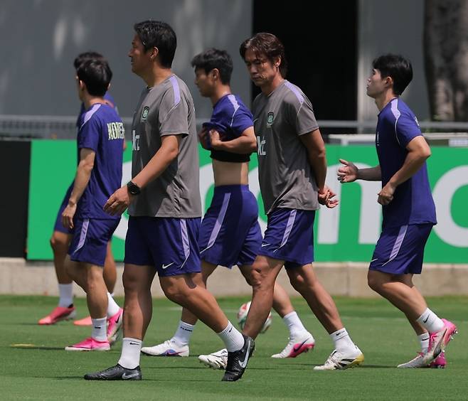 ▲ 북중미 월드컵에서 훈련하는 한국 축구 대표팀 [연합뉴스]