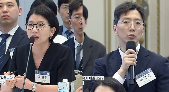 왼쪽부터 조현진 해운대백병원 권역모자의료센터장,&nbsp;이병국 세종충남대병원 신생아집중치료지역센터장. 사진=KTV 갈무리