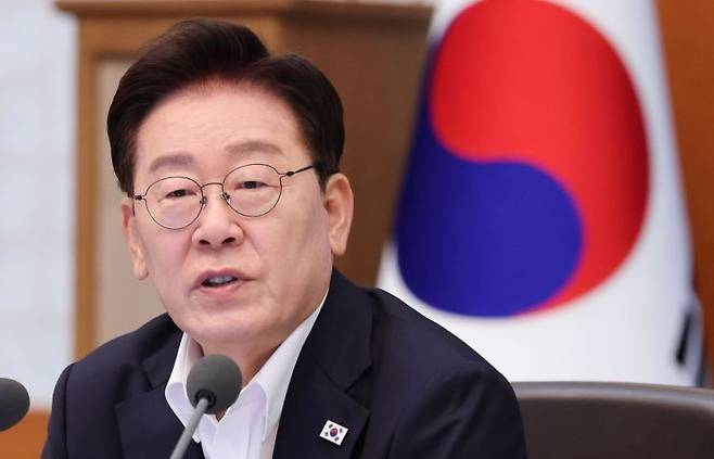 이재명 대통령이 14일 청와대에서 열린 국무회의에서 발언하고 있다. 2026.7.14 [청와대통신사진기자단] 연합뉴스