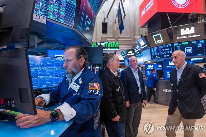 21일(현지시간) 뉴욕증권거래소(NYSE) [AFP=연합뉴스]