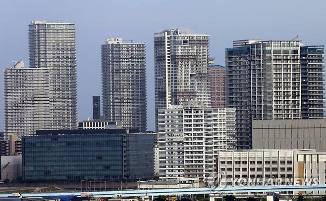 도쿄의 고층 아파트 일본 도쿄 도심의 고층 아파트(일명 맨션) 풍경 [촬영 이세원]