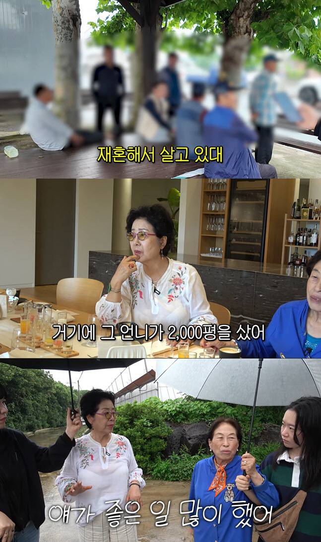 Actresses Seon Woo-yong-yeo and Jeon Won-ju visited the 2,000-pyeong home on Jeju Island that the late Yeo Un-gye had personally built during her lifetime to pay their respects to her. As they toured the house—to which the late Yeo had devoted her affection even while battling illness—the two reminisced about the past and shared their deep reflections on life.In a video released on the YouTube channel Sunpung Seon Woo-yeong, Seon Woo-yeong expressed sadness as she recalled how the late Yeo Un-gye had struggled tirelessly to build the Jeju Island home even while battling cancer. After learning from a villager that the late Yeo Un-gyes husband had remarried and was living there, the two finally visited the house to reflect on their memories with her.Looking at the house that the late Yeo Un-gye had been unable to complete before her passing, Seon Woo-yong-yeo shared her philosophy that one should live joyfully for oneself while still alive. Jeon Won-ju also expressed her longing for the late Yeo Un-gye, mentioning the good deeds she had performed during her lifetime.The late Yeo Un-gye passed away in 2009 at the age of 69 after a battle with lung cancer. Known as the Nations Grandmother and beloved by many during her lifetime, she showcased her unparalleled acting skills in various works, including dramas and sitcoms.