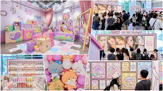 ‘i-dle minini baby POP-UP’을 즐기고 있는 팬들. (사진=IPX)