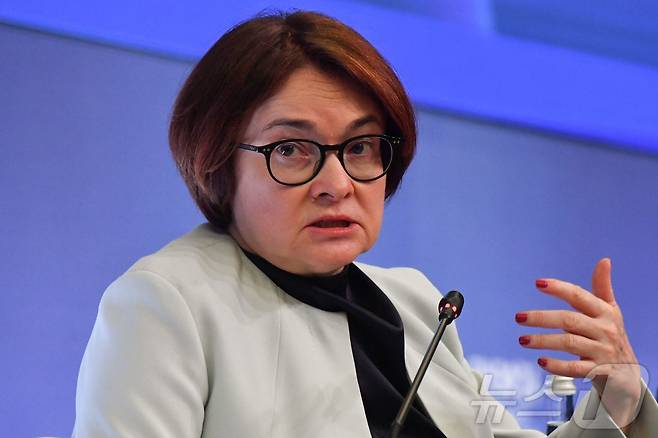 엘비라 나비울리나 러시아 중앙은행 총재. 2024.06.07 ⓒ AFP=뉴스1