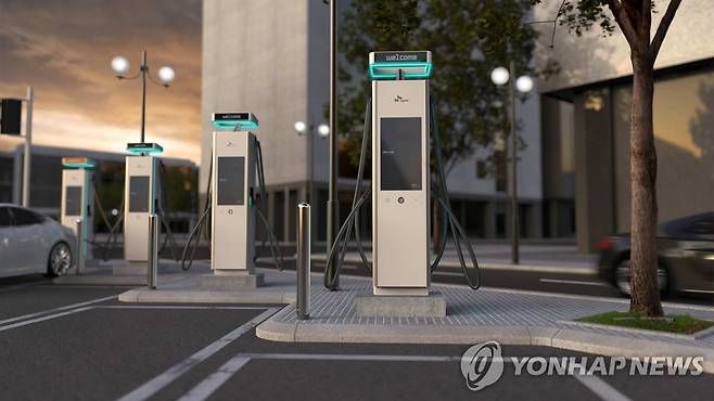 SK시그넷의 초급속 충전기 V2 모델 [SK시그넷 제공. DB 및 재판매 금지]
