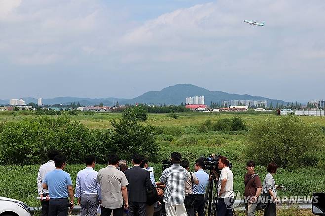 반도체 클러스터 부지로 선정된 광주 군공항 [연합뉴스 자료사진]