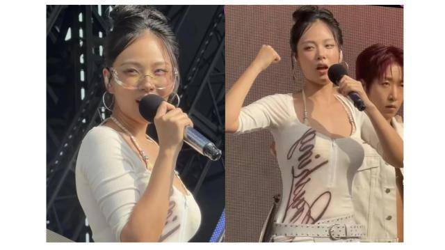 '워터밤 서울 2026' 무대에 오른 가수 비비 [사진=소셜미디어]