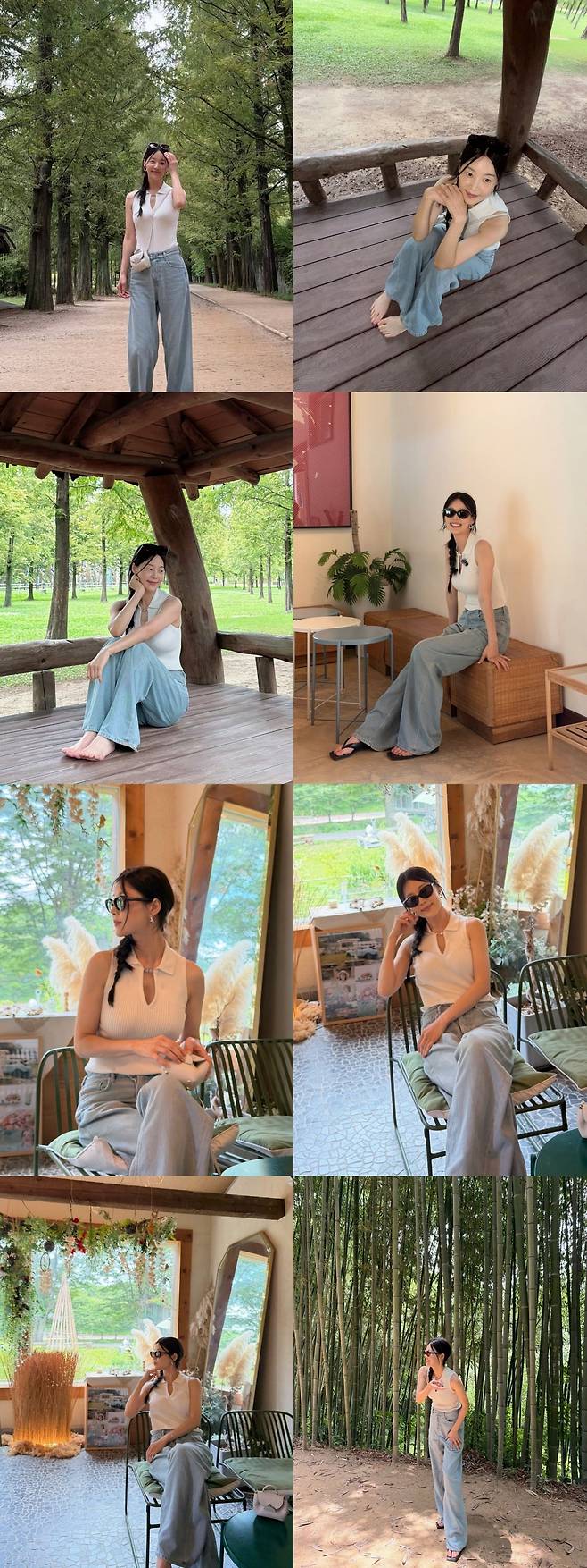 한지혜가 담양 여행을 즐겼다. / 사진=한지혜 SNS