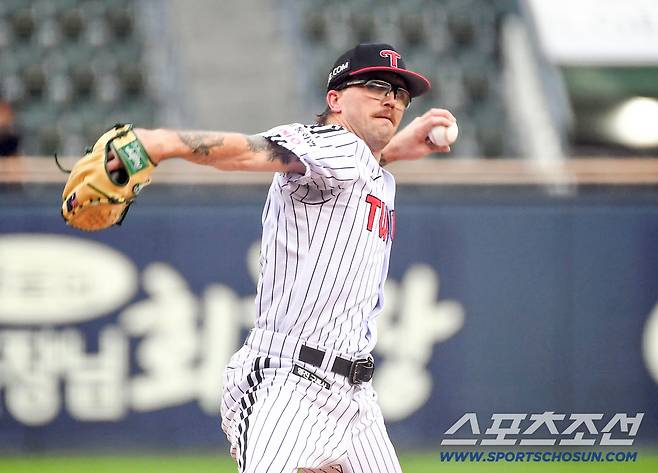 23일 잠실구장에서 열린 LG와 NC의 경기. LG 웰스가 역투하고 있다. 잠실=박재만 기자 pjm@sportschosun.com/2026.07.23/