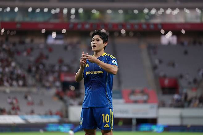 울산 이동경. 한국프로축구연맹 제공