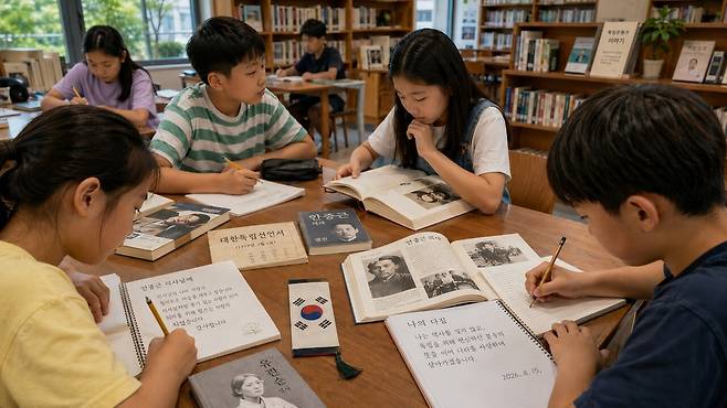 독립운동가에게 편지를 쓰고 나만의 독립선언서를 만든다. 기사의 이해를 돕기 위해 제작한 AI 이미지
