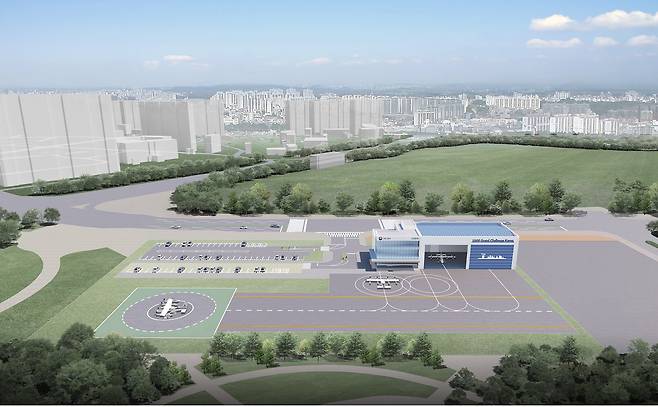 고양 도심항공교통(UAM) 버티포트 조감도. 그래픽 고양시