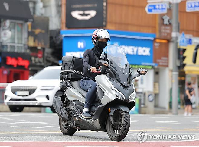 배달 라이더 [연합뉴스 자료사진=류영석 기자]