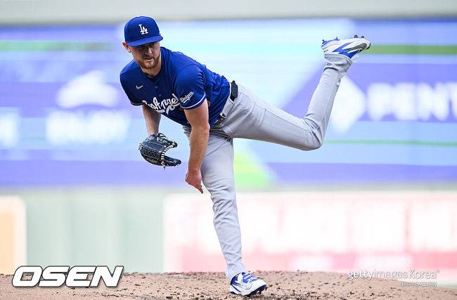 [사진] LA 다저스 에릭 라우어 ⓒGettyimages(무단전재 및 재배포 금지)