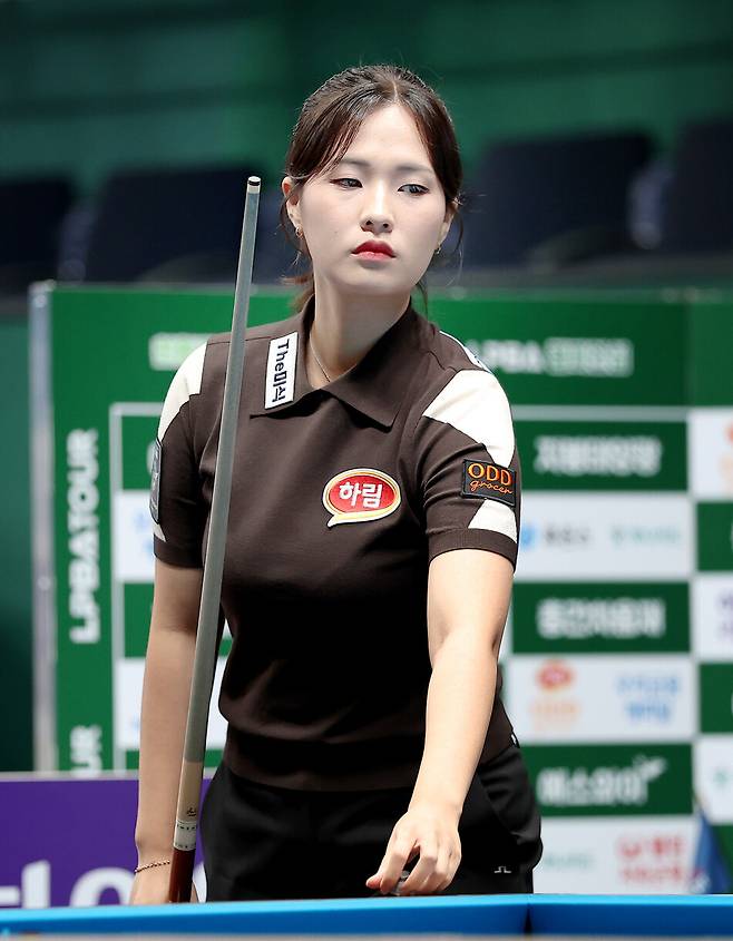 여자 프로 당구 ‘슈퍼 루키’ 박정현이 LPBA 결승 무대를 밟았다. PBA 제공