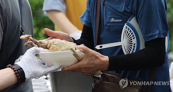 더위 이기는 삼계탕 한 그릇 [연합뉴스 자료사진]