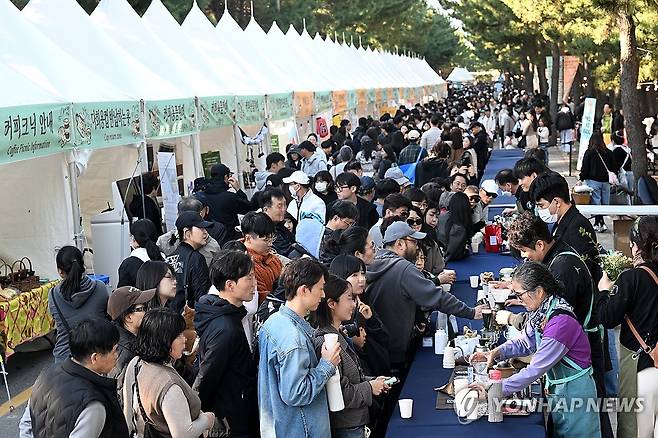 많은 인파 몰린 강릉커피축제장 [연합뉴스 자료사진]