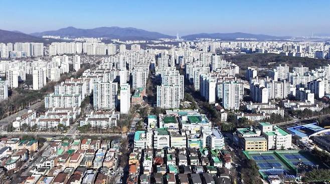 분당노후계획도시 전경. 성남시 제공