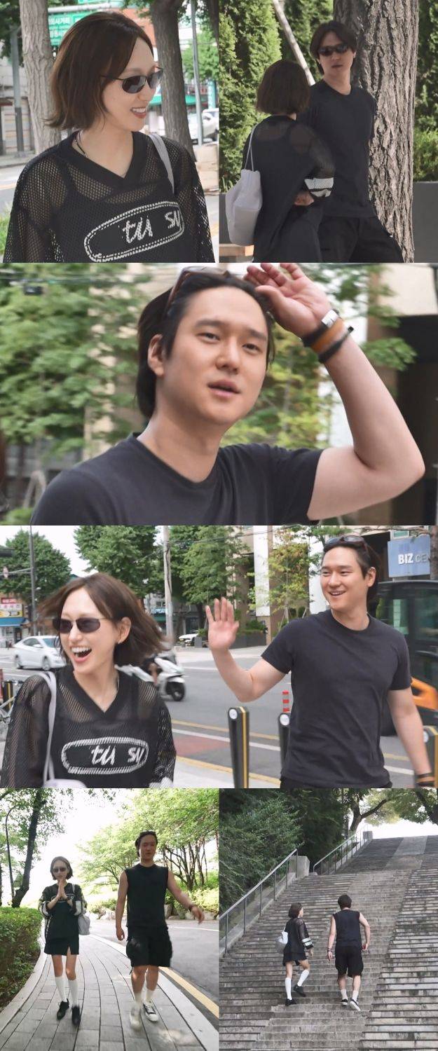 [서울=뉴시스] 7일 오후 11시10분 방송되는 MBC 예능물 '나 혼자 산다'에서는 류혜영이 고경표와 함께 서울 도심을 걷는 모습이 그려진다. (사진=MBC) 2026.08.07. photo@newsis.com *재판매 및 DB 금지