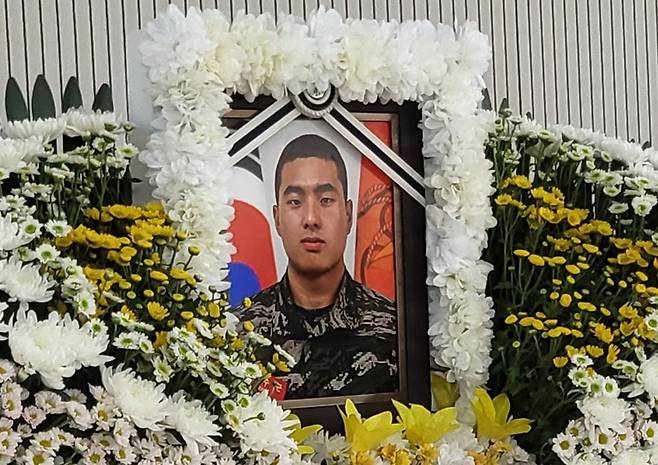 빈소에 놓인 고 채수근 상병의 영정 [연합뉴스 자료사진]