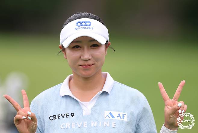 이틀 연속 선두를 달린 강채연. [사진=KLPGA]