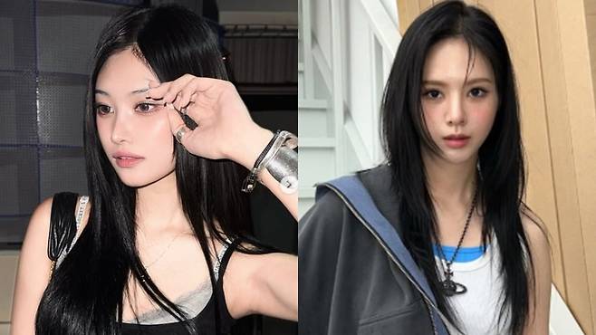 은채(왼), 희진이 최종 동성 커플이 됐다./사진=SNS