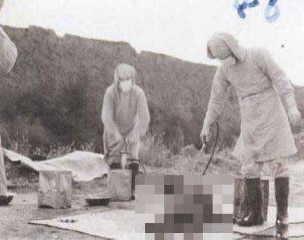 NHK 다큐멘터리 '731부대의 진실'에 담긴 일본군 인체실험 관련 자료 화면. 사진=인민망 / NHK  캡처