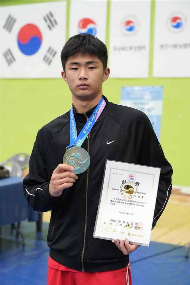 대구 중리중 복싱부의 김승후. 대구시복싱협회 제공