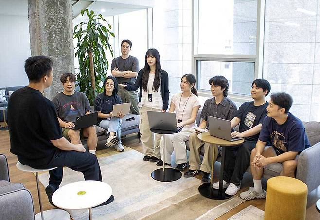 타이디비가 매주 진행하는 팀 회의 / 출처=타이디비