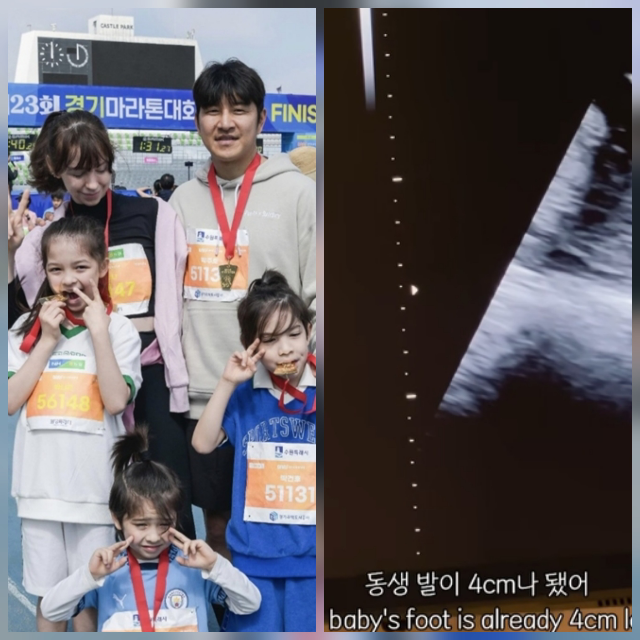 박주호의 아내 안나가 4개월간 멈췄던 유튜브를 다시 시작하며 가족에게 찾아온 새로운 소식을 공개했다.사진=박주호 안나 SNS