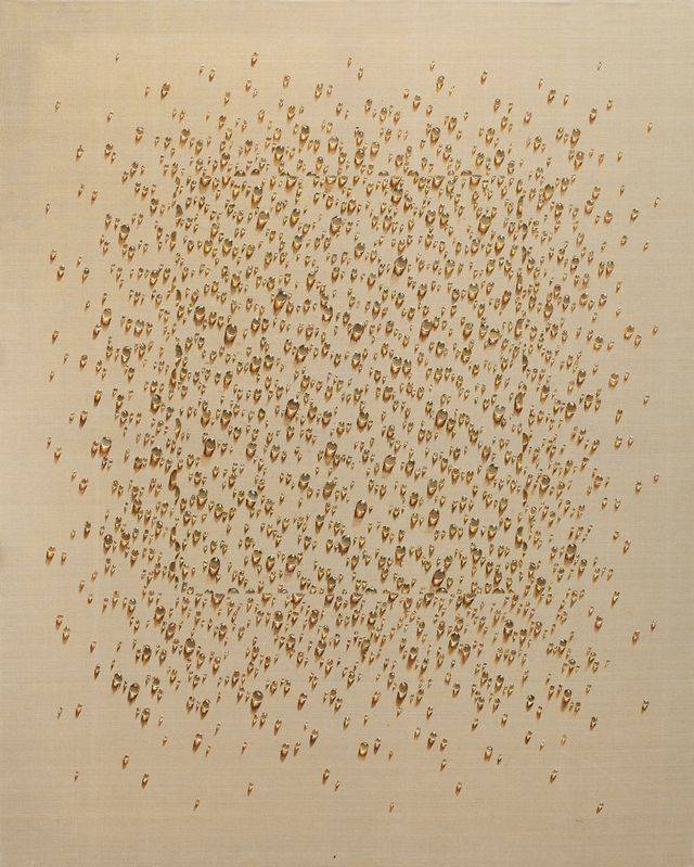김창열, 〈물방울〉, oil on hemp cloth, 162.5×129.9cm(100), 1981, 추정가 6억 원 ~ 12억 원. *재판매 및 DB 금지