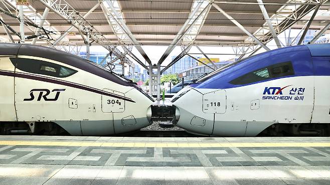 KTX-SRT 연결. 코레일 제공