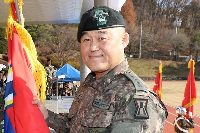 국방부가 최근 최전방 실탄 미장착, 미군 무인기 오인 소동 등 논란과 관련, 한기성 육군 1군단장(중장)을 3일부로 직무배제 조치했다고 밝혔다. 2026.8.3. 육군 1군단 제공