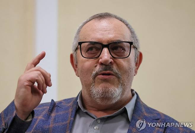 탈출한 러시아 반전 운동가 보리스 나데즈딘 [로이터=연합뉴스. 재판매 및 DB 금지]