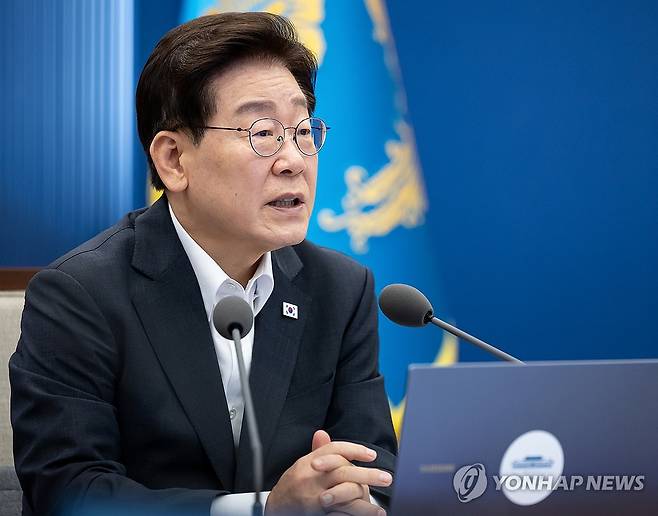 이재명 대통령, 수석보좌관회의 발언 [연합뉴스 자료사진]