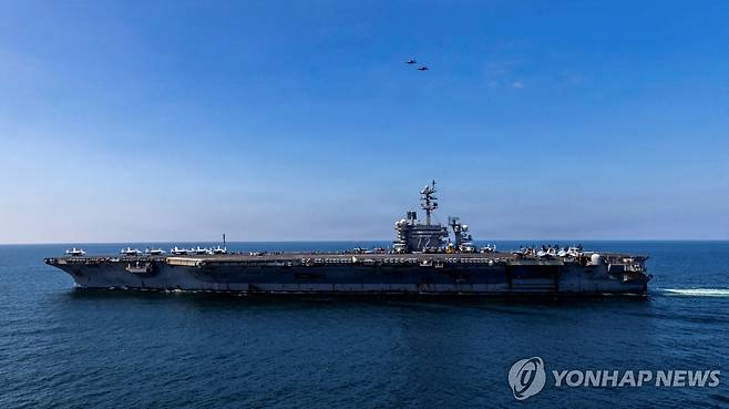 미 에이브러햄 링컨 항모 [로이터=연합뉴스. 재판매 및 DB 금지]